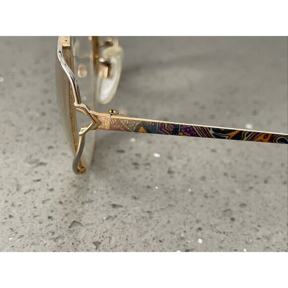 Tura Mod 602 Nav Eyeglasses 56-16-135 Made In Japan FRAMES ONLY Vintage Half Rim - Picture 4 of 14